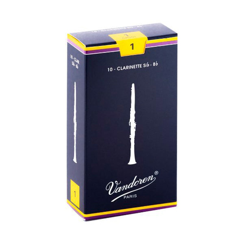 Vandoren ‘Blue Box’ Bb clarinet reeds – 1 (box of 10)
