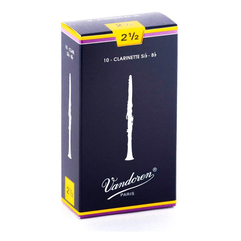 Vandoren ‘Blue Box’ Bb clarinet reeds – 2.5 (box of 10)