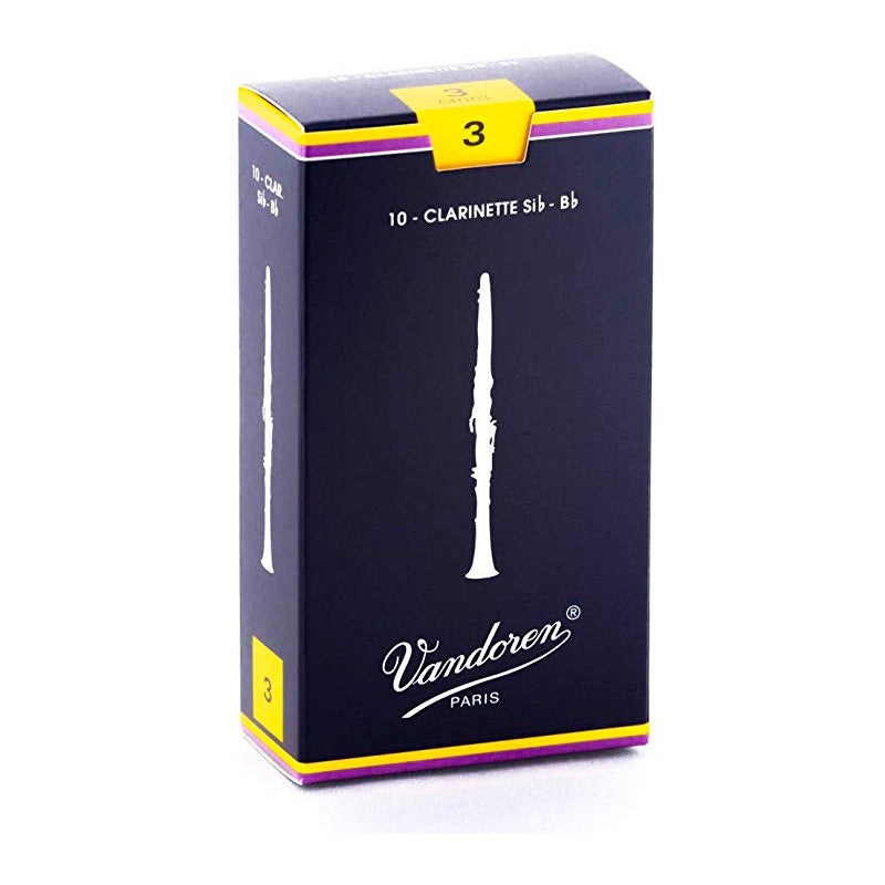 Vandoren ‘Blue Box’ Bb clarinet reeds – 3 (box of 10)