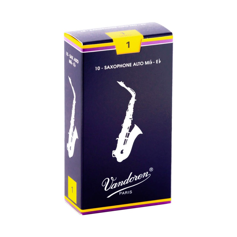 Vandoren ‘Blue Box’ Eb alto saxophone reeds – 1 (box of 10)