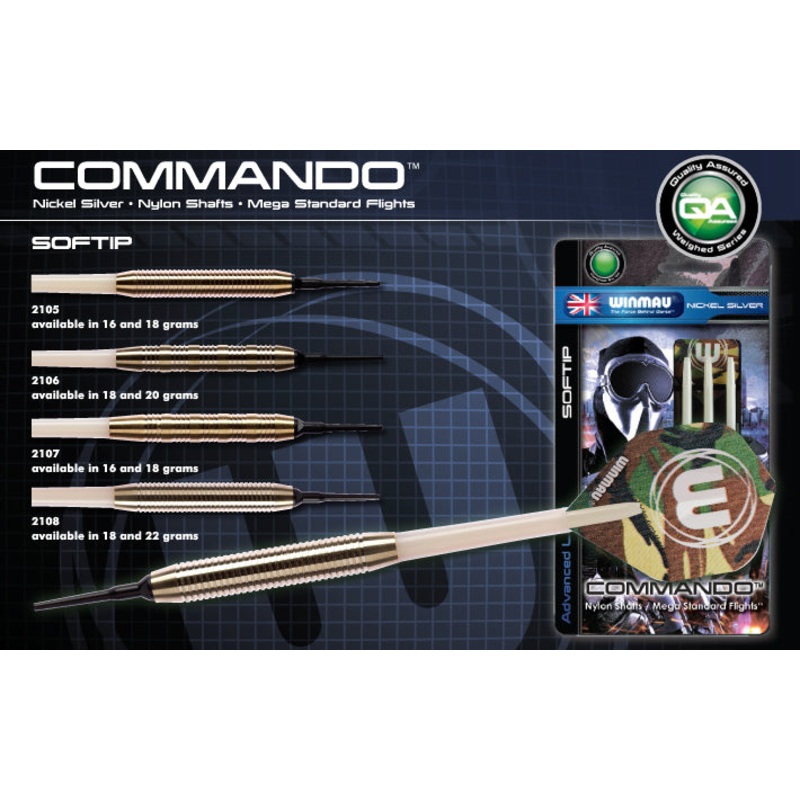 WINMAU COMMANDO STEEL TIP DART 23G