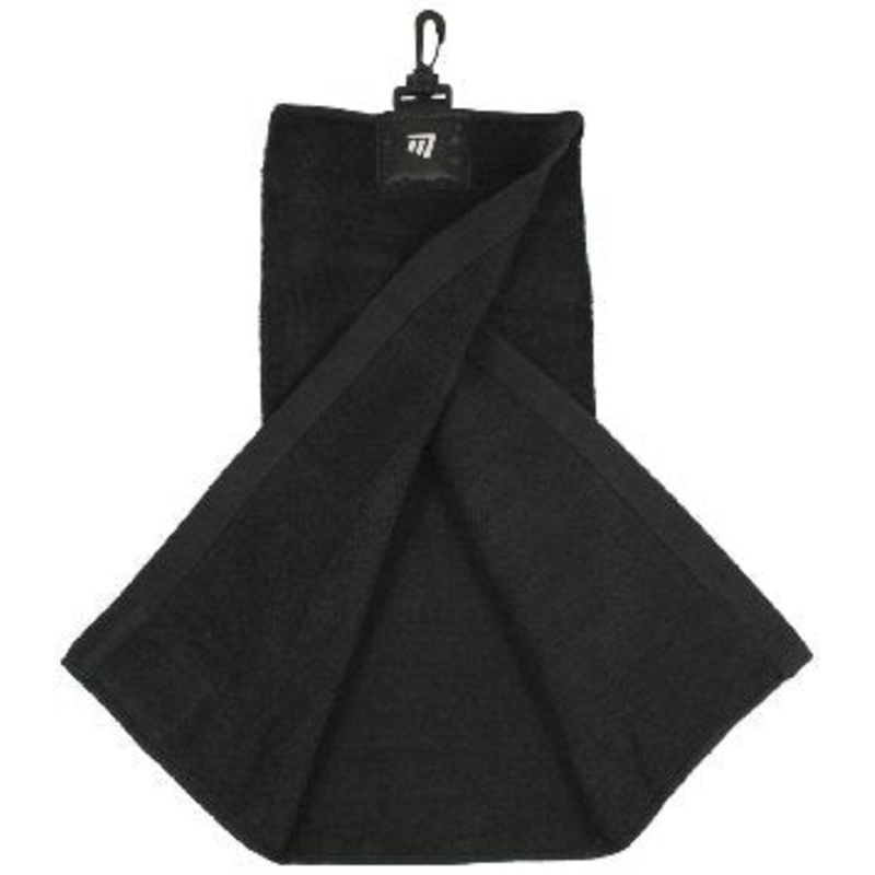 MASTERS TRI FOLD GOLF TOWEL BLACK