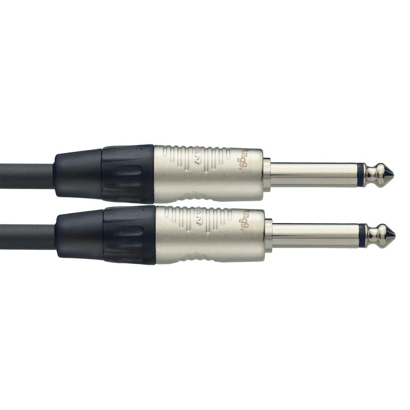 Stagg mono large jack to jack instrument cable – 6m