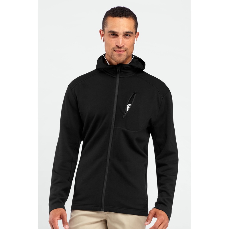 ICEBREAKER MENS SIERRA ZIP|BLK|S|M|L|XL