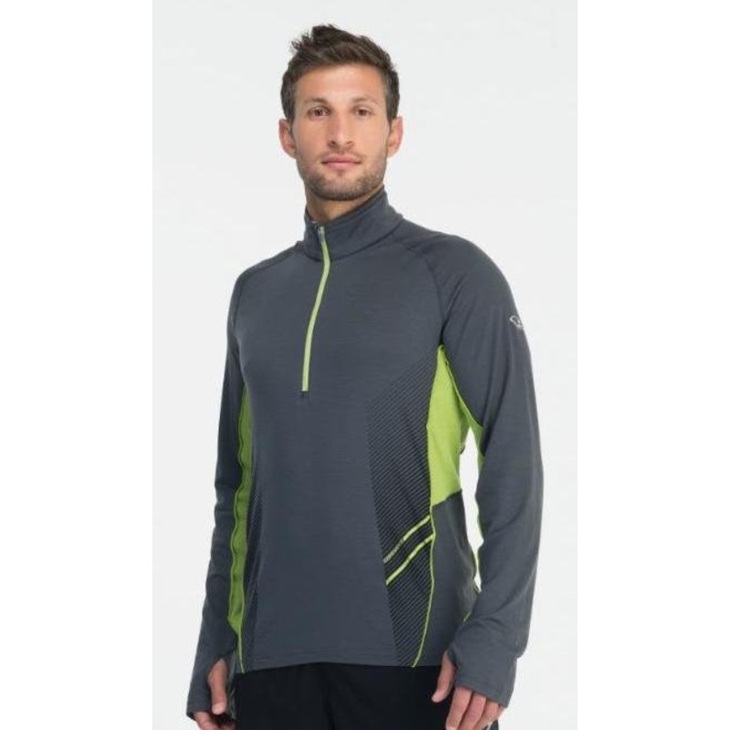 ICEBREAKER MENS SONIC HALF ZIP MONSOON