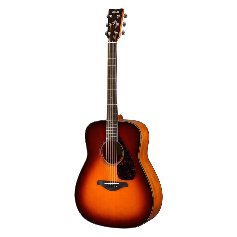 Yamaha FG800II 4/4 dreadnought acoustic guitar in gloss – Brown sunburst