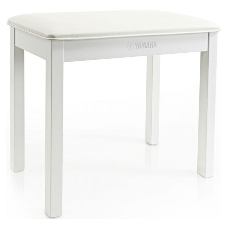 Yamaha fixed height piano stool – White satin