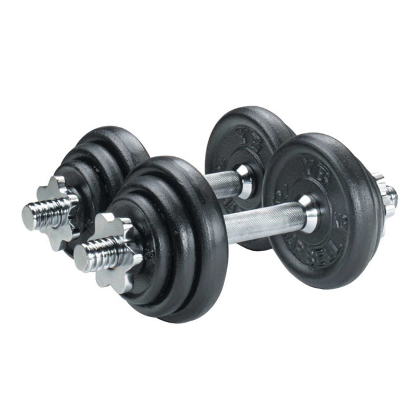 York Cast Iron Plate Dumbbell Set – 20kg