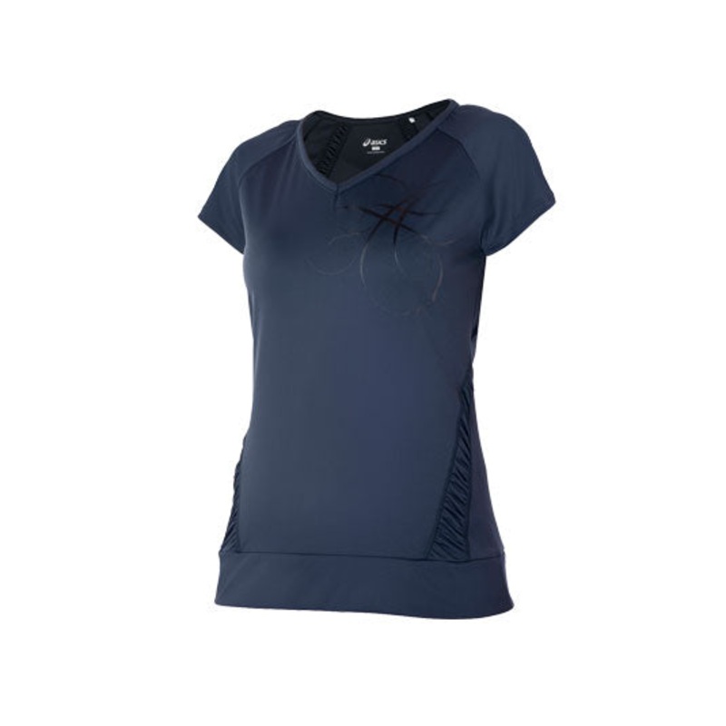 ASICS WOMENS AYAMI CLOVER TEE BLACK