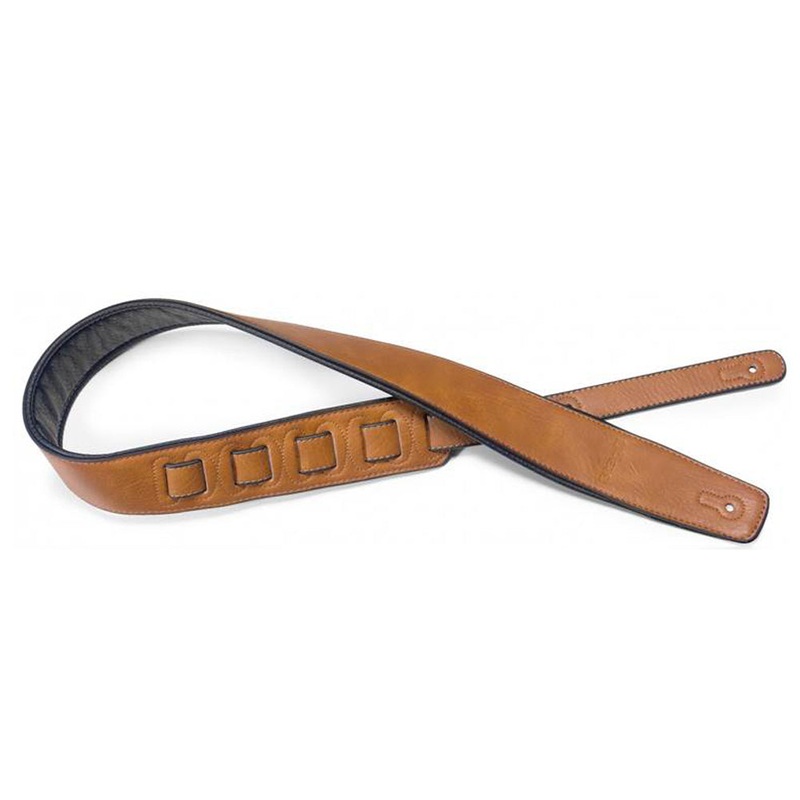 Stagg leather guitar strap – Honey