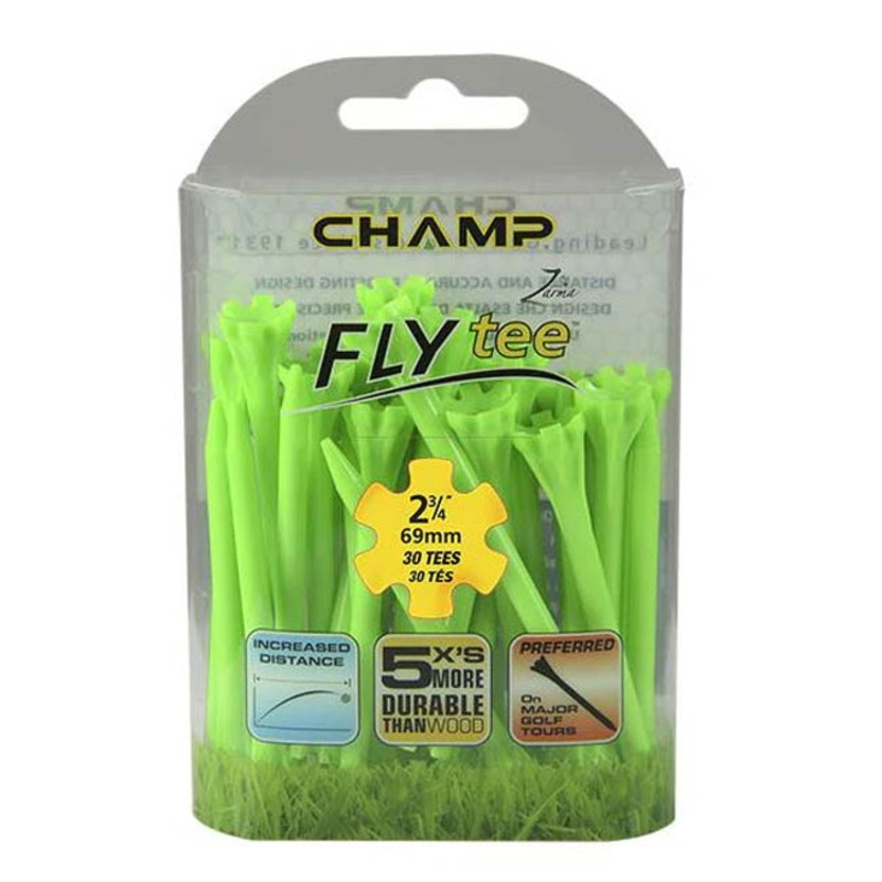 Champ Zarma Fly Golf Tee Lime Green 30 Pack