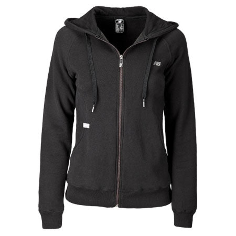 NEW BALANCE ESS ZIP THRU HOOD|BLK|XS|S|M|L