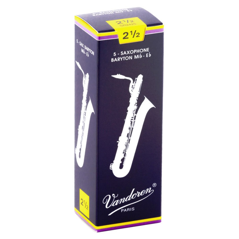 Vandoren Eb baritone saxophone reeds box of 5 – 2.5