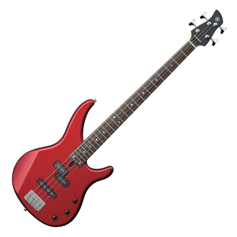 Yamaha TRBX174 4/4 electric bass guitar – Metallic red