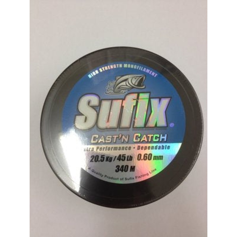 SUFIX CAST N CATCH CLEAR MONO 340M 45LB