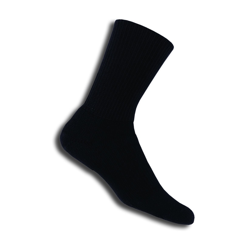 THORLO LARGE WALKING CREW SOCK BLACK