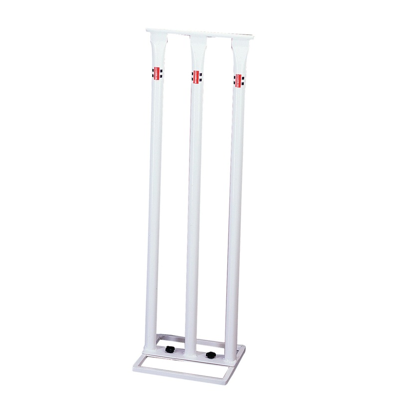 GRAY NICHOLLS WHITE METAL CRICKET STUMPS