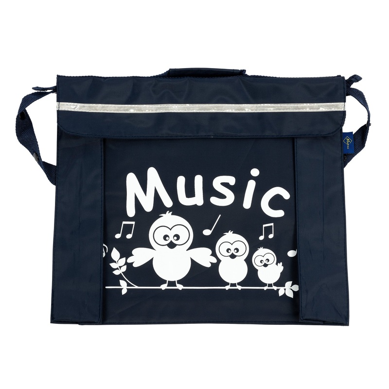Primo music bag with ‘Music’ bird design – Navy blue