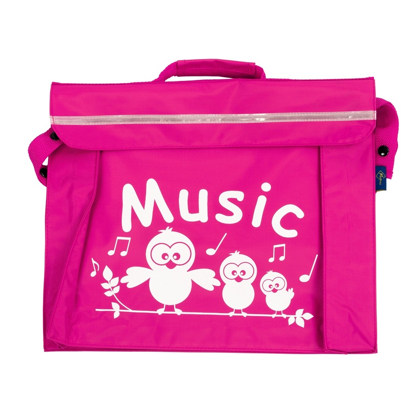 Primo music bag with ‘Music’ bird design – Pink