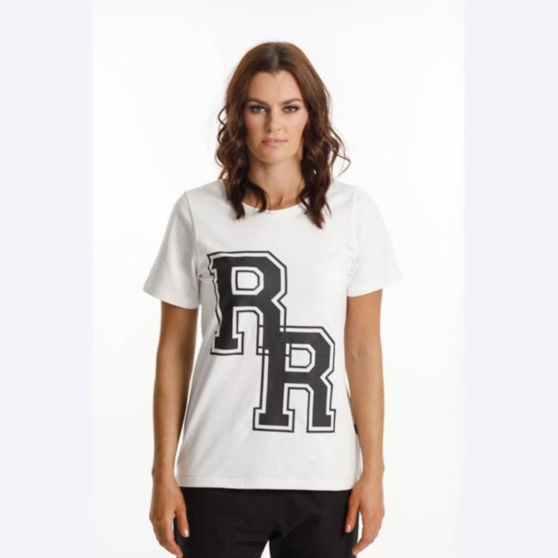 Rose Road Dani Tee with Varsity Logo Print