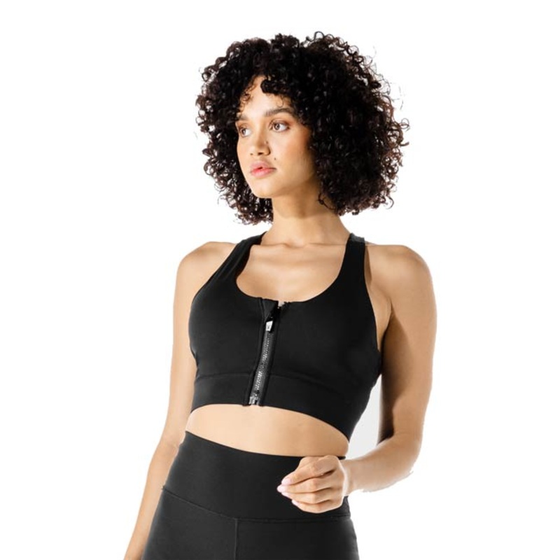 Squat Wolf Womens Fitness  Zip Up Sports Bra CL 2023