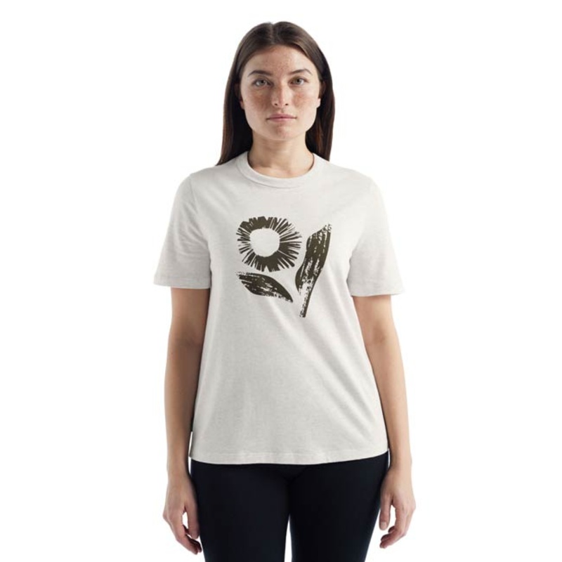 Icebreaker Women’s Merino Central Short Sleeve T-Shirt Flora Forms