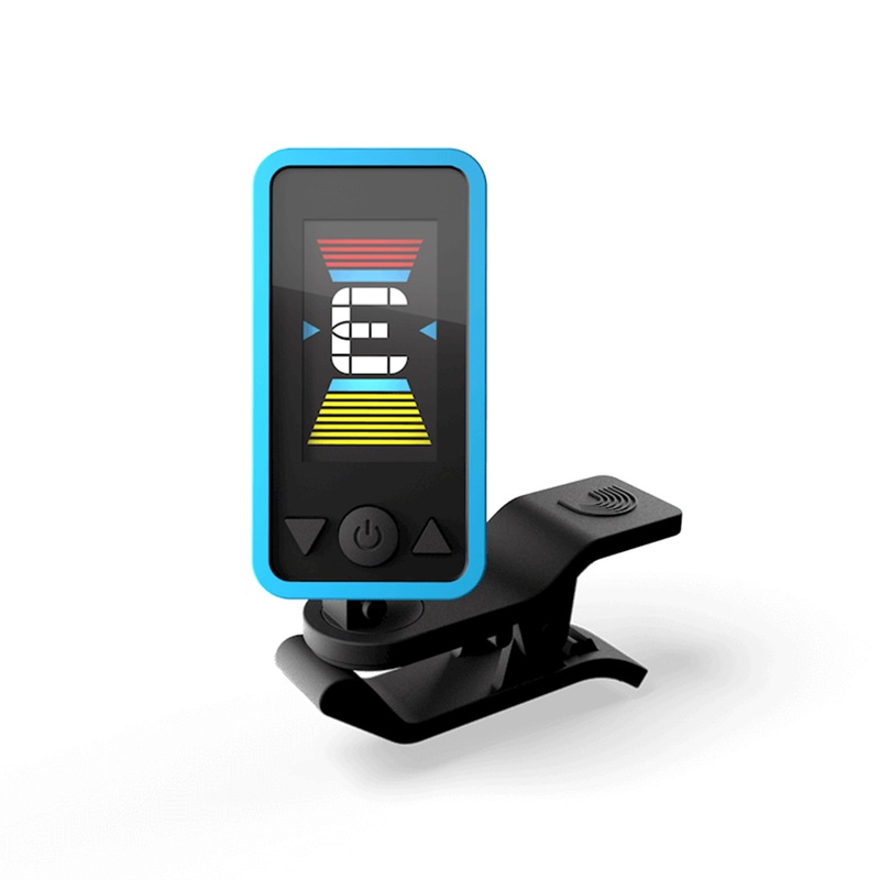 Planet Waves Eclipse chromatic clip-on headstock tuner – Blue