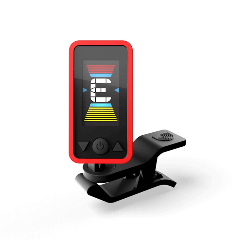 Planet Waves Eclipse chromatic clip-on headstock tuner – Red