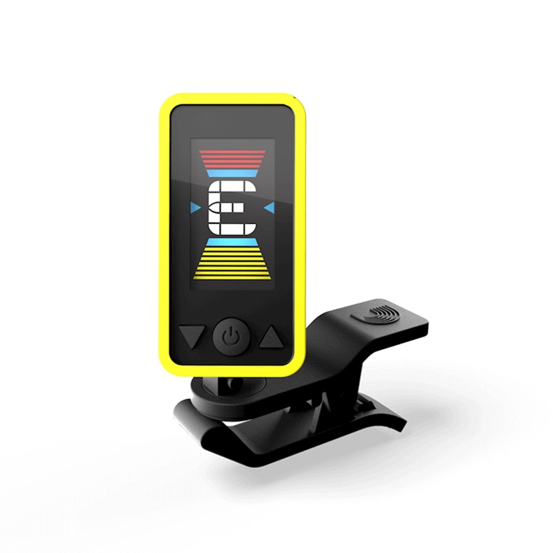 Planet Waves Eclipse chromatic clip-on headstock tuner – Yellow