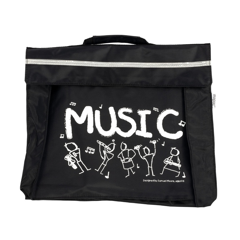 Primo music bag with Sam Moore ‘Music’ design – Black