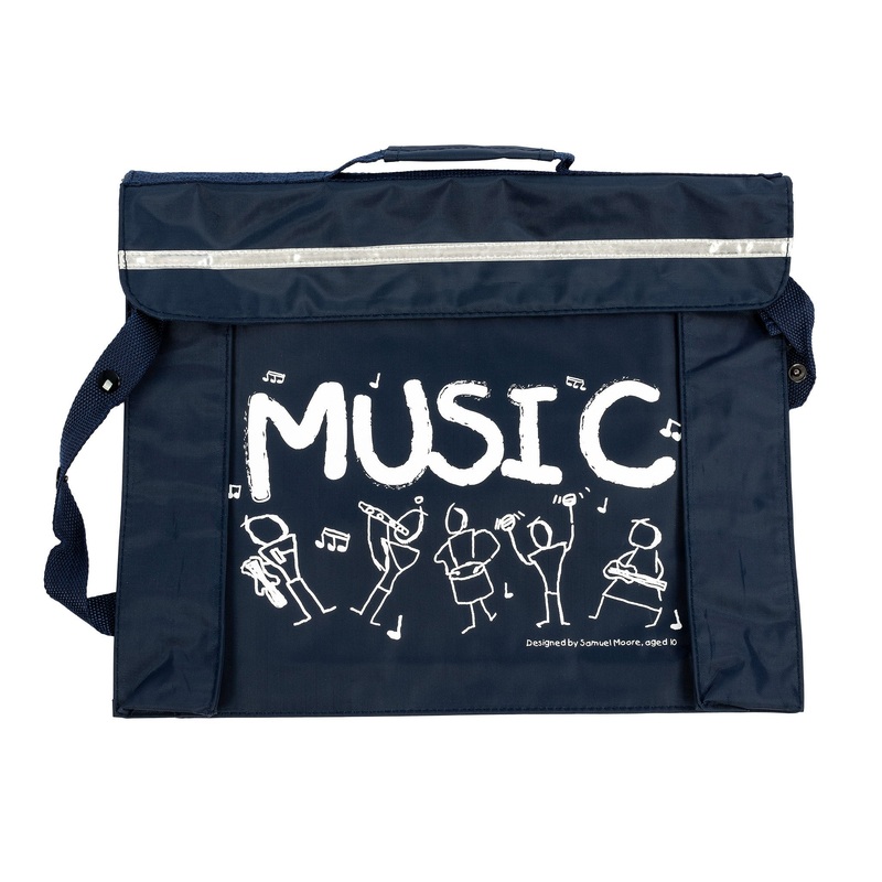 Primo music bag with Sam Moore ‘Music’ design – Navy blue