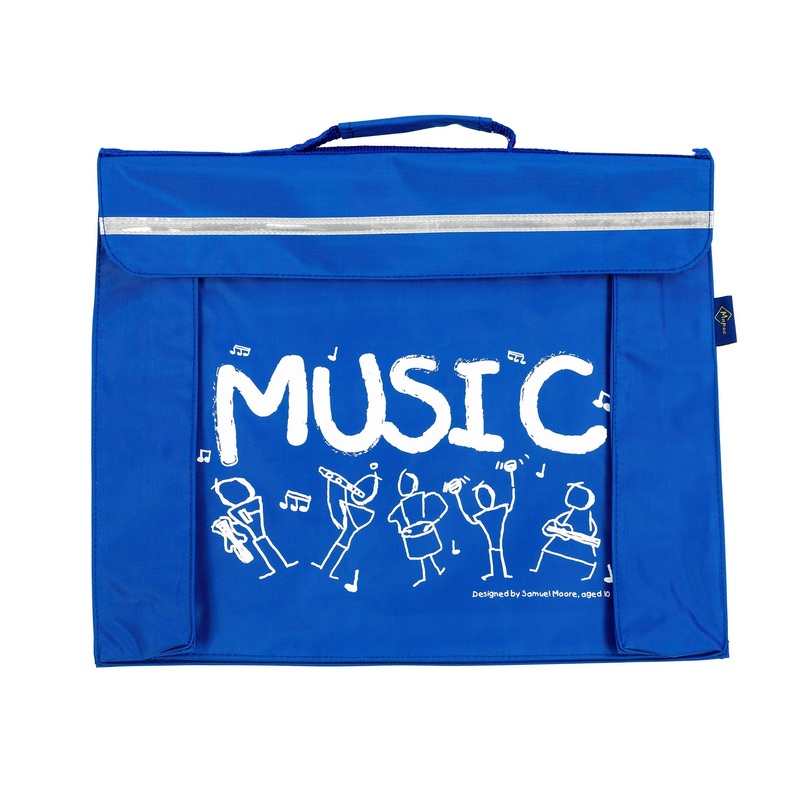 Primo music bag with Sam Moore ‘Music’ design – Royal blue