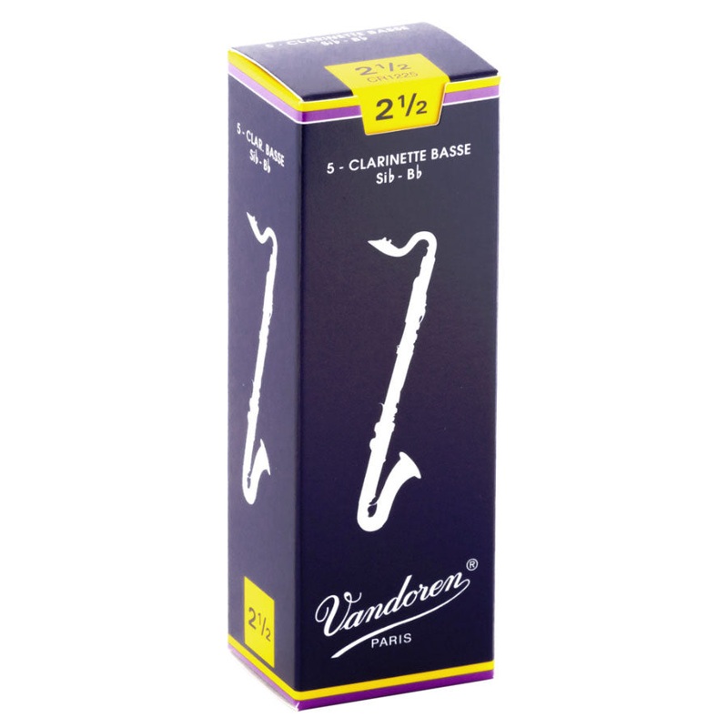 Vandoren Bb bass clarinet reeds box of 5 – 2.5