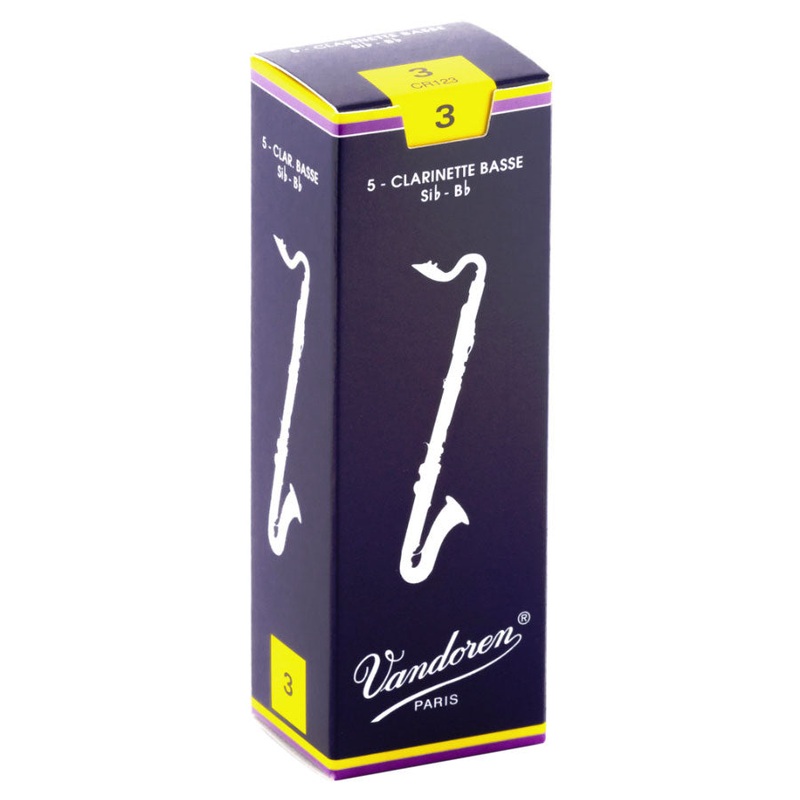 Vandoren Bb bass clarinet reeds box of 5 – 3