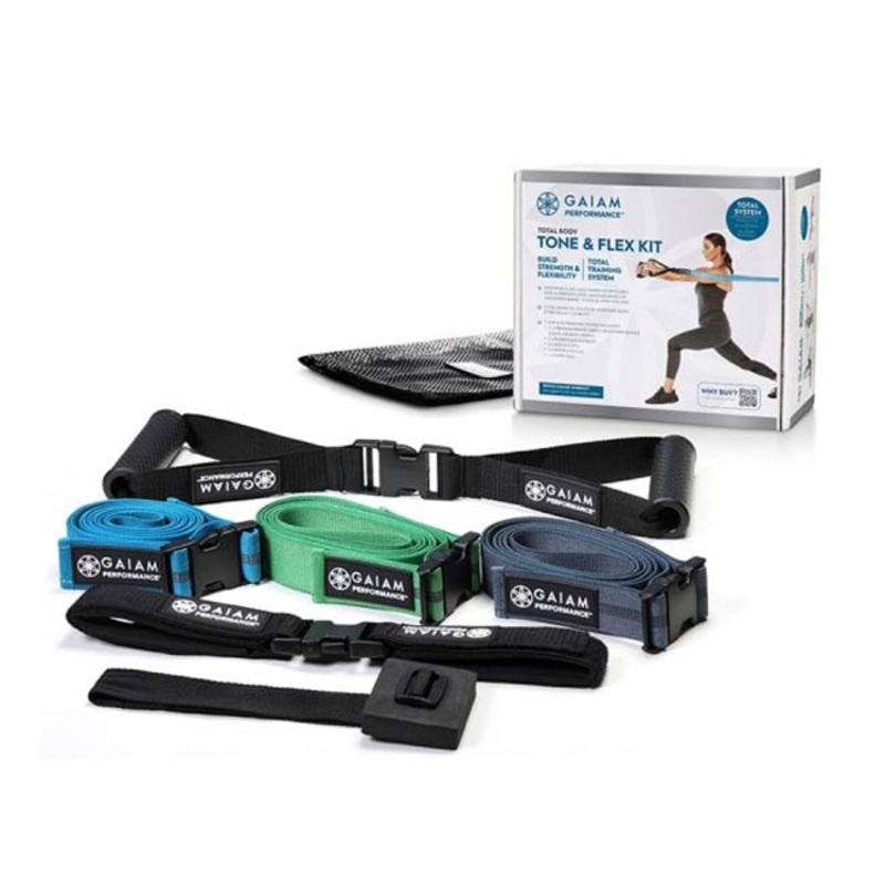 Gaiam Total Body Tone & Flex Kit – 3 Premium Weaves