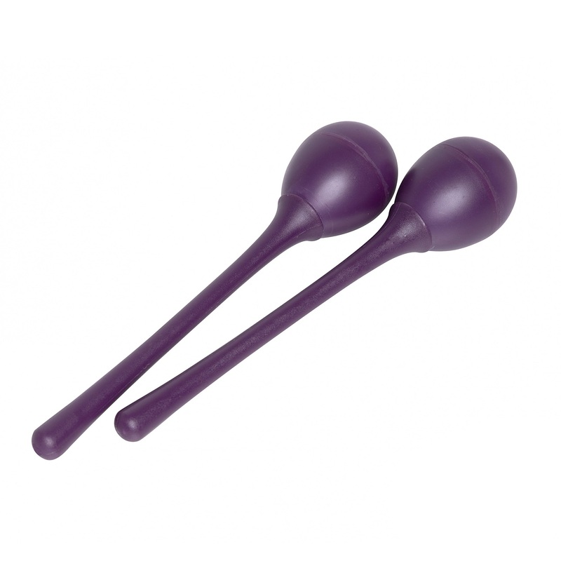 Stagg egg shakers pair with long handles – Purple