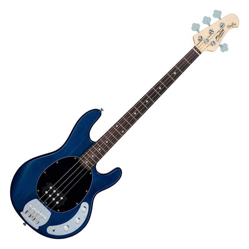 SUB by Sterling StingRay RAY4 bass guitar – Trans Blue Satin