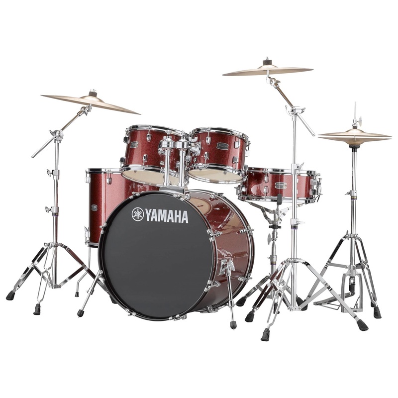 Yamaha RYDEEN rock drum kit – Burgundy Glitter