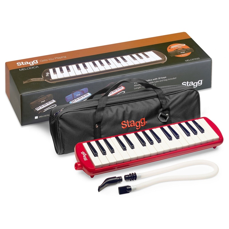 Stagg 32 note melodica – Red
