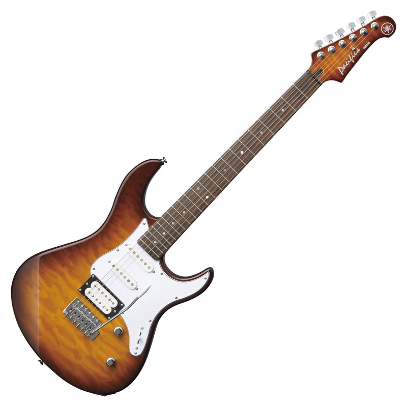 Yamaha Pacifica 212V 4/4 quilted maple electric guitar – Tobacco brown sunburst