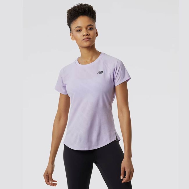 New Balance Womens Q Speed Jacquard Short Sleeve Tee