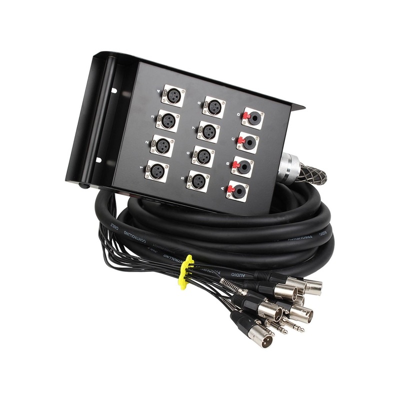 Studiospares Snake 8 XLR + 4 jack stage box – 8m