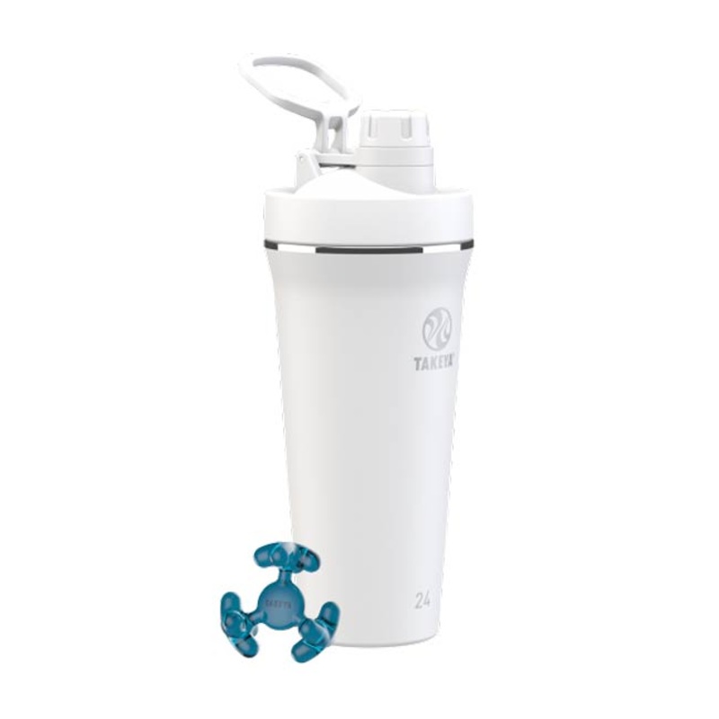 Takeya  24oz Protein Shaker|White|BLK|artic