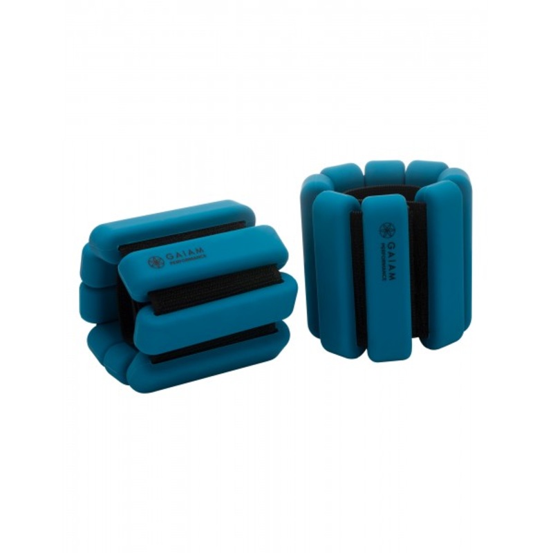 Gaiam Performance Slimline Silicone Weighted Bangles 2x 1 kg