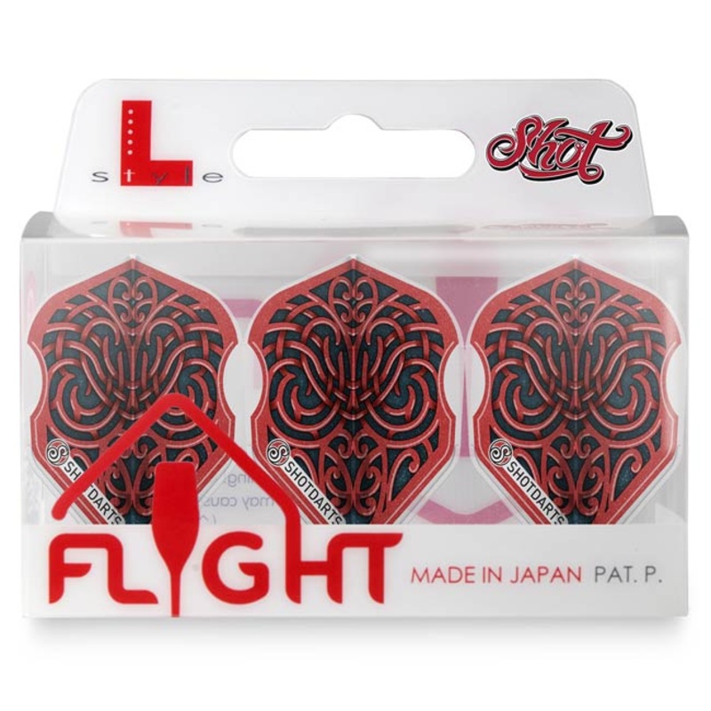 Shot Darts L Style EZ L3 Shape Warrior Kapene Dart Flight Set
