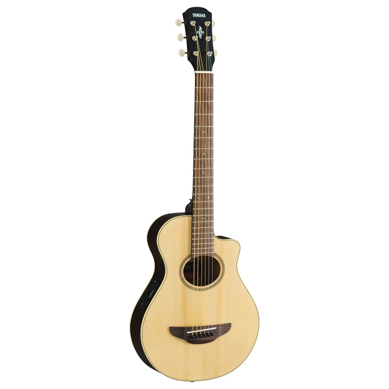 Yamaha APXT2 3/4 cutaway travel electro-acoustic guitar in gloss – Natural
