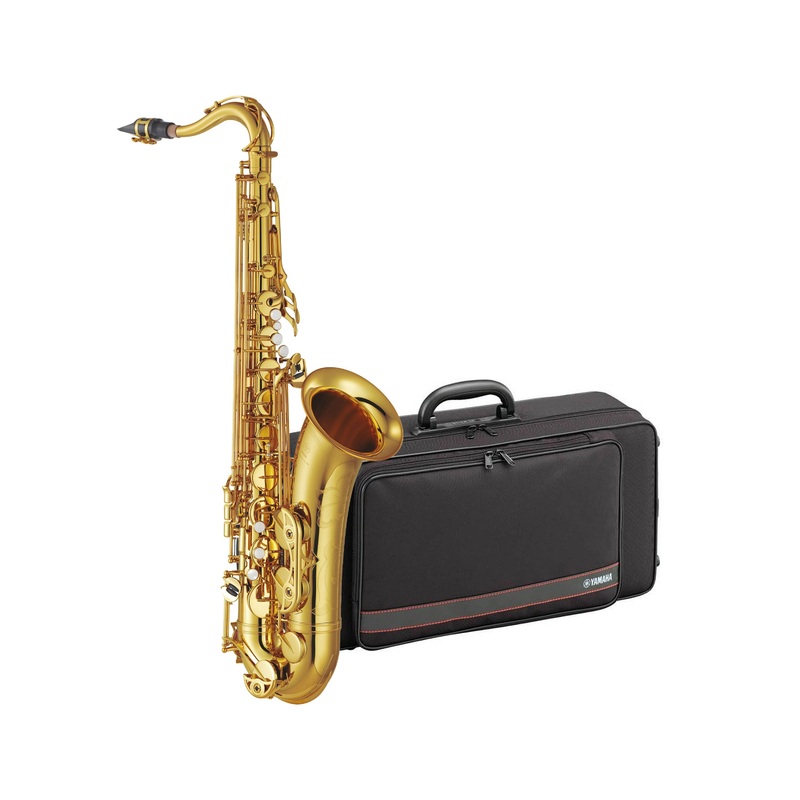 Yamaha YTS62 semi-professional Bb tenor saxophone outfit – Gold lacquer