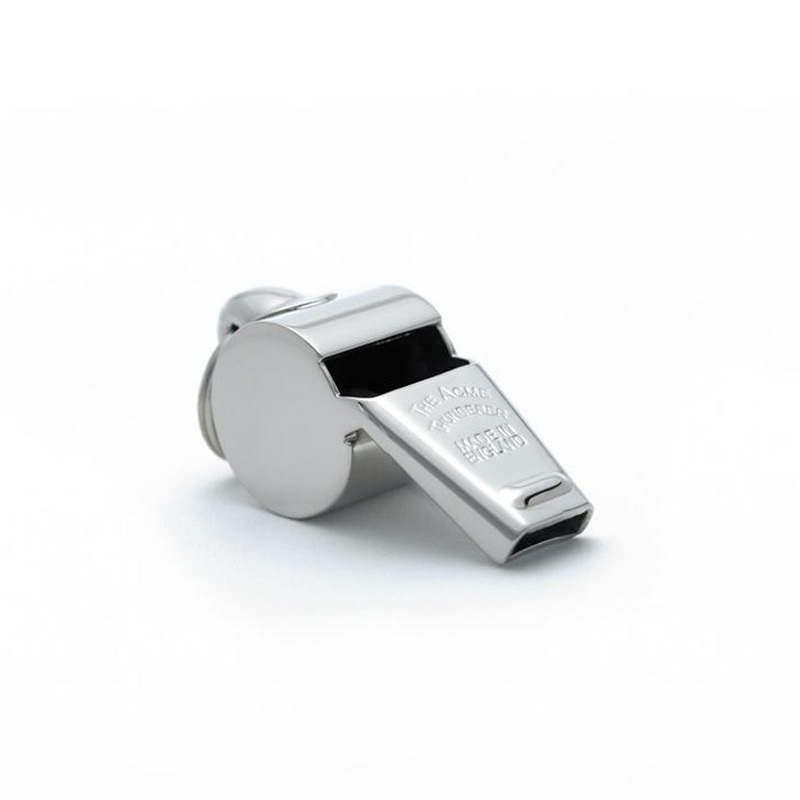 Acme small brass thunderer whistle – Nickel plated
