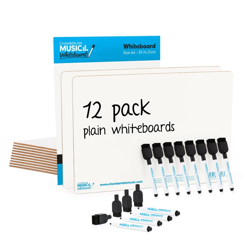 A4 mini dry-wipe whiteboard – 12 pack