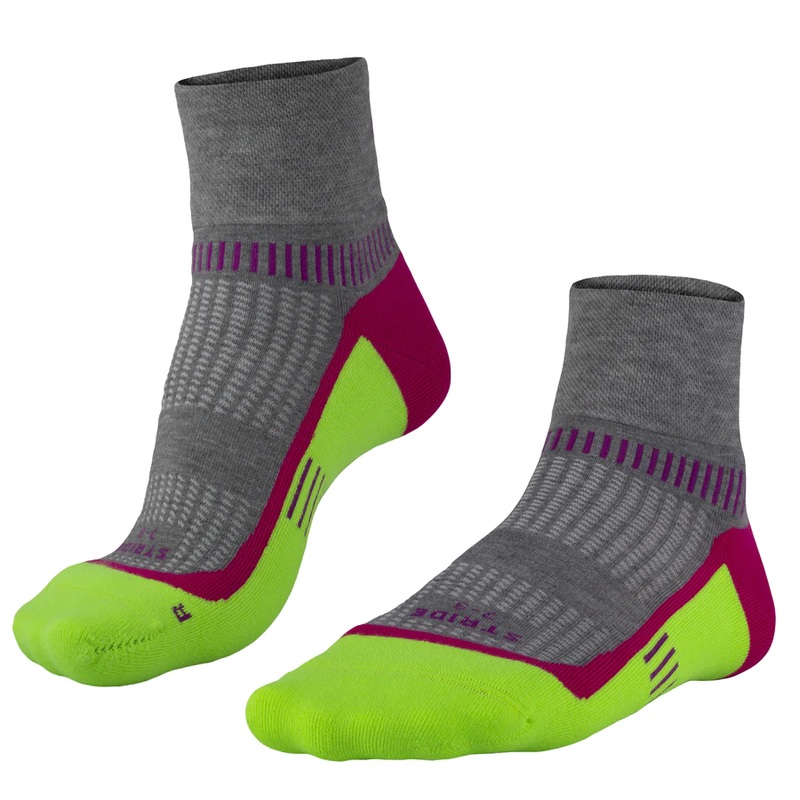 Falke Run Anklet Stride Socks|GRY/YEL|S|M|L